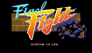 Final Fight (Japan) Title Screen